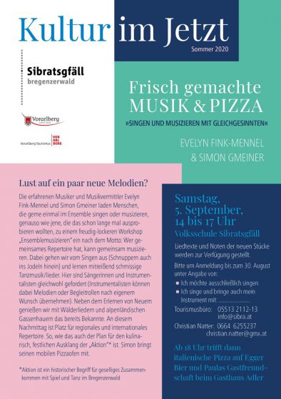 Musik und pizza sibratsgfäll