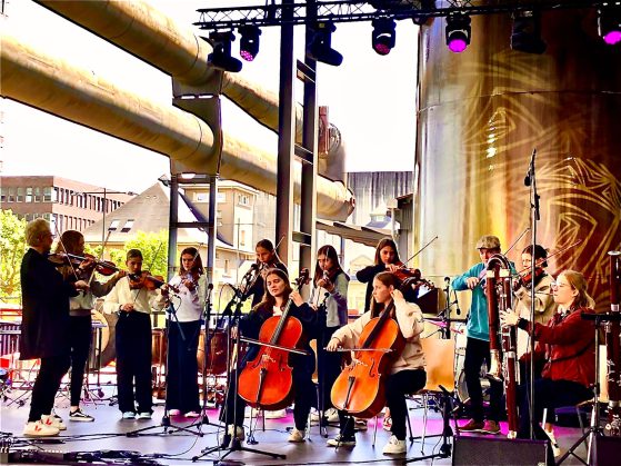 Spielend on stage foto fiddlecats 2022