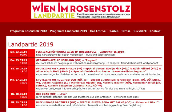 Wien im rosenstolz 2019